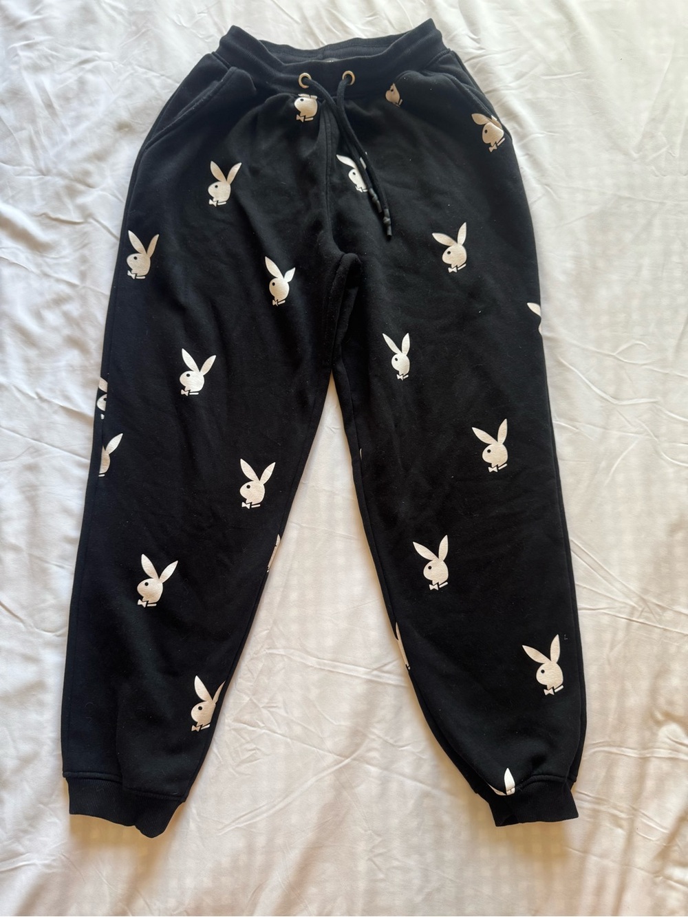 Black Playboy bunny sweatpants